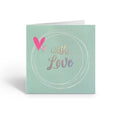 With Love - Customised Braille Greeting Card